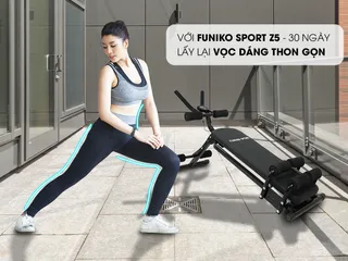 Máy Tập Gym Đa Năng Funiko Z5 - Thiết Bị Tập Luyện Tại Nhà, Tăng Sức Bền, Có Đệm Đàn Hồi, Chịu Tải 150kg