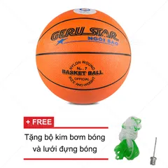Quả Bóng Rổ Gerustar Số 5/6/7 - Độ Nảy Tốt, Độ Bám Cao, Chất Liệu PU/Cao Su - Dụng Cụ Thể Thao Chất Lượng Cao