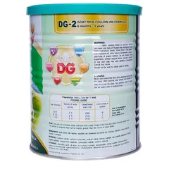 Sữa dê DG-2 400g cho trẻ từ 6 - 36 tháng - Hỗ trợ tăng cân, chiều cao và giấc ngủ khỏe mạnh cho bé