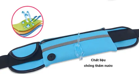 Túi Đeo Bụng Tập Thể Dục Chống Thấm Nước cho iPhone & Samsung - Thiết Kế Thời Trang Có Ngăn Đựng Tiện Dụng