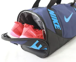 Túi trống thể thao Nike đa năng - Đen/Xanh, Dung tích 25L, Chống thấm, Phù hợp Mọi Outfit Thể Thao, Thiết kế Tiện lợi
