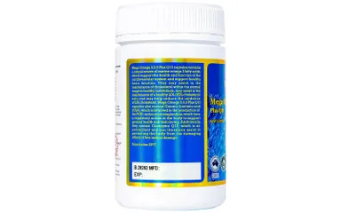 Viên Uống Mega Omega 3 6 9 Plus Q10 Vitatree - Hỗ Trợ Bổ Sung Dưỡng Chất Não và Thị Lực, Tăng Cường Sức Khỏe Tim Mạch, 120 Viên