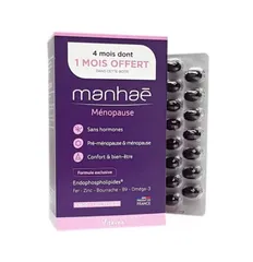 (Hàng nhập khẩu) Viên uống nội tiết Nutrisante Manhae cho phụ nữ tiền mãn kinh - Hỗ Trợ Nội Tiết Tố Nữ, Giảm Bốc Hỏa, Khó Ngủ, Mệt Mỏi