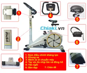 Xe Đạp Tập Thể Dục Cố Định Ustyle M71 - Thiết Kế Tiện Lợi Điều Chỉnh Yên Ngồi, Kháng Lực 8 Tốc Độ, Dụng Cụ Tập Luyện Tại Nhà