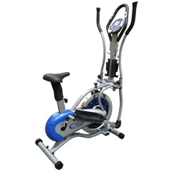 Xe đạp tập thể dục đa năng K208G kèm tạ - Thiết kế gọn nhẹ, điều chỉnh yên cao/thấp, thích hợp cho giảm cân và rèn luyện thể lực.