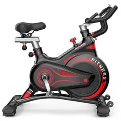 Xe Đạp Tập Thể Dục Tại Nhà Fitness Bánh Đà Kháng Từ - Cảm Biến Nhịp Tim, Thiết Kế Hiện Đại, Phù Hợp Tập Gym Tại Gia