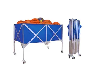 Xe đựng bóng rổ Vifa 801599 - Khung inox chắc chắn, 4 bánh xe di chuyển, xếp gọn, sức chứa 25 quả bóng rổ, dụng cụ thể thao tiện lợi.