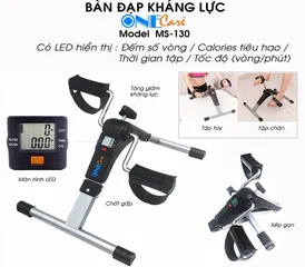 Bàn Đạp Tập Chân Tay Mini Cycle MS-130 - Thiết Bị Hỗ Trợ Phục Hồi Chức Năng và Tập Thể Lực Tại Nhà