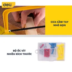 Bộ Dụng Cụ Sửa Đồ Đa Năng 116 Chi Tiết Deli DL5973 - Bộ Sản Phẩm Hữu Ích Cho Mọi Gia Đình, Tiện Lợi Và Đầy Đủ Phụ Kiện