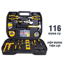 Bộ Dụng Cụ Sửa Đồ Đa Năng 116 Chi Tiết Deli DL5973 - Bộ Sản Phẩm Hữu Ích Cho Mọi Gia Đình, Tiện Lợi Và Đầy Đủ Phụ Kiện