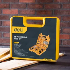 Bộ Dụng Cụ Sửa Đồ Gia Dụng 28 Chi Tiết Deli EDL1028J - Bộ Công Cụ Đa Năng Thoải Mái Cho Mọi Gia Đình, Tiện Lợi Và Dễ Dàng Mang Đi