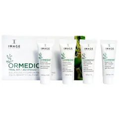 Bộ sản phẩm Image Ormedic làm dịu da - Sữa rửa mặt, mặt nạ, serum và kem dưỡng ẩm cho mọi loại da