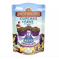 Bột Bánh Cupcake & Cake Birch Benders Keto Mix 310g - Bột Pha Bánh Không Gluten, Phù Hợp Với Chế Độ Low Carb, Nguyên Liệu Tự Nhiên, Vị Chocolate Thơm Ngon