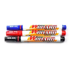 Bút Lông Bảng Thiên Long WB-02 - Viết êm, Dễ Dàng Xóa Sạch, Mực Đậm Chất Lượng Cao - Hộp 10 Chiếc, Đồ Dùng Học Tập Ổn Định