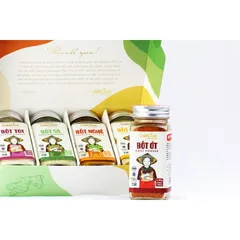 Combo Bột Gia Vị Nguyên Chất Sấy Lạnh Dalahouse - Hộp 5 Lọ 50g, Gia Vị Hữu Cơ Tự Nhiên, Giúp Tăng Hương Vị Món Ăn An Toàn Sức Khỏe