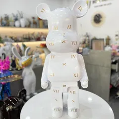 Gấu Bearbrick LV 80cm Phủ Sơn Trắng DBCP286 - Mẫu Thiết Kế Tối Giản Dễ Thương, Đồ Chơi Sưu Tầm Cao Cấp Nhật Bản