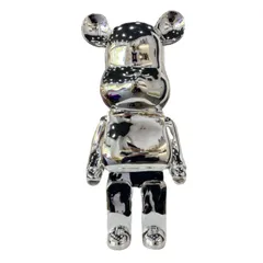 Gấu Bearbrick mạ bạc DBCP288 cao cấp - Đồ trang trí nhà độc đáo, thiết kế dễ thương, cao 80cm, sang trọng cho không gian sống