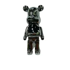 Gấu Bearbrick Mạ Xám Đen DBCP292B Cao 80cm - Món Đồ Chơi Trang Trí Sang Trọng và Dễ Thương cho Không Gian Sống