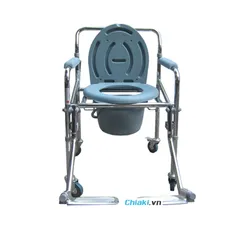 Ghế bô vệ sinh có bánh xe di chuyển Lucass GX-300 - Thiết kế chắc chắn, tiện lợi cho người già và người gặp khó khăn trong việc đi lại.