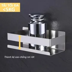 Kệ phòng tắm Inox 304 HOBBY Home Decor KCNX23 - Dán tường gạch men, thiết kế hiện đại, chống gỉ, tiện lợi sử dụng trong nhà tắm