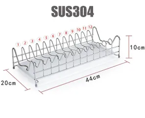 Kệ úp bát đĩa Inox 304 Hobby Kdu 12 ngăn - Khay hứng nước thông minh, gọn gàng cho nhà bếp tiện nghi