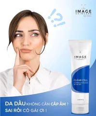Kem Dưỡng Ẩm Kiểm Soát Dầu Image Clear Cell 57g - Ngăn Ngừa Mụn, Cấp Ẩm, Cho Da Dầu Thoáng Mát, Sảng Khoái