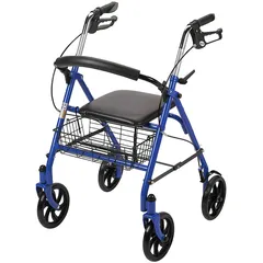 Khung xe tập đi Lucass W-14 với ghế ngồi và phanh, hỗ trợ di chuyển cho người yếu tay chân, tiện dụng và an toàn.