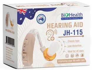 Máy Trợ Thính Đeo Tai Không Dây BioHealth JH-115 - Thiết Kế Nhỏ Gọn, Khuếch Đại Âm Thanh Cho Người Nghe Kém