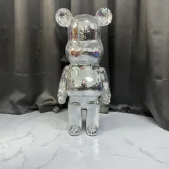 Mô Hình Gấu Bearbrick Bling 80cm DBCP420A Màu Bạc - Đồ Trang Trí Sang Trọng, Quà Tặng Fan Stanley Kubrick