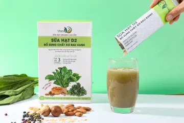 Sữa Hạt Hữu Cơ D2 - Bổ Sung Chất Xơ Rau Xanh, Hơn 26 Loại Rau, Hộp 450g Tiện Dụng Cho Gia Đình