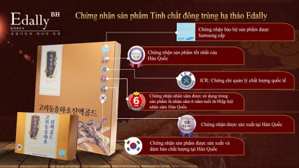 Tinh Chất Đông Trùng Hạ Thảo Edally Hwa Pyung Sam 60ml - Bổ Thận, Tốt Gan, Cải Thiện Sức Khỏe, Giúp Đẹp Da và Tóc