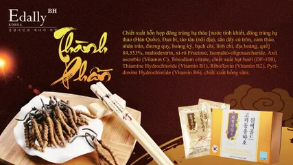 Tinh Chất Đông Trùng Hạ Thảo Edally Hwa Pyung Sam 60ml - Bổ Thận, Tốt Gan, Cải Thiện Sức Khỏe, Giúp Đẹp Da và Tóc