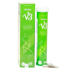 Viên Sủi Giảm Cân Vinslim V3 - Hỗ Trợ Thanh Lọc Cơ Thể Từ Thiên Nhiên, Tăng Cường Chuyển Hóa, Dễ Uống, 20 Viên