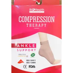 Vớ Gót Chân BioHealth Ankle Support - Giúp Cố Định Cổ Chân, Bảo Vệ Khi Vận Động Thể Lực, Chất Liệu Cao Cấp 72% Polyamide 28% Lycra