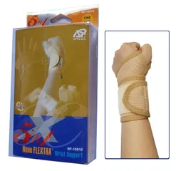 Đai Hỗ Trợ Cổ Tay Nano Flextra Special NF-15810 - Giúp Bảo Vệ, Thoải Mái Khi Vận Động, Chất Liệu Co Giãn 4 Chiều, Giải Phóng Ion Âm