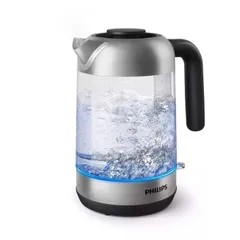 Ấm Đun Nước Siêu Tốc Philips HD9339/81 1.7 Lít - Thiết Kế Thủy Tinh Đẹp, Công Suất 2200W, Tiết Kiệm Năng Lượng, An Toàn Sử Dụng