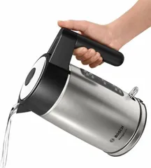 Ấm Siêu Tốc Bosch TWK5P480 1.7L - Thiết Kế Nhỏ Gọn, Tay Cầm Cách Nhiệt, Tự Động Ngắt - Bình Đun Nước An Toàn Cho Gia Đình