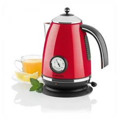 Ấm Siêu Tốc Klarstein 1.7L 2200W Phong Cách Cổ Điển Retro - Thiết Kế Dễ Sử Dụng, Chất Liệu Cách Nhiệt Bảo Vệ Ơn Hòa
