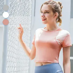 Áo Thể Thao Nữ Cộc Tay Croptop Yinghu N104 - Chất Vải Cao Cấp, Thấm Hút Mồ Hôi, Thời Trang Dành Cho Tập Gym