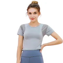 Áo Thể Thao Nữ Cộc Tay Croptop Yinghu N104 - Chất Vải Cao Cấp, Thấm Hút Mồ Hôi, Thời Trang Dành Cho Tập Gym