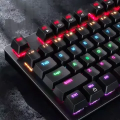 Bàn Phím Cơ Inphic V910 Có Dây RGB Led Mix Backlit 104 Phím - Phụ Kiện Máy Tính Đa Năng Cho Game Thủ