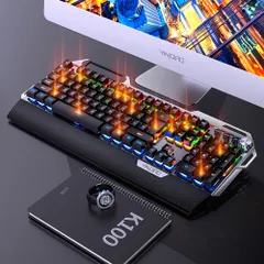 Bàn Phím Cơ Gaming 104 Phím Led RGB Sidotech Yindiao K100 - Thiết Kế Hiện Đại, Độ Nhạy Cao, Chống Mỏi Tối Ưu
