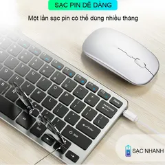 Bàn Phím Không Dây Mini Sidotech V780 Thông Minh - Thiết Kế Nhỏ Gọn, Tương Thích Với Laptop, Máy Tính Bảng, Điện Thoại