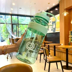 Bình Đựng Nước Thể Thao Ống Hút Dây Đeo - Nhựa PC An Toàn, Tiện Lợi Mang Theo Tập Gym, Du Lịch - Nhiều Màu Sắc 600ml-2000ml