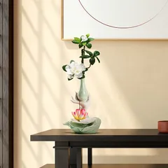 Bình Hoa Gốm Sứ Tay Phật Đốt Nhang - Phụ Kiện Trang Trí Phong Thủy Sang Trọng Cho Không Gian Sống Ấm Cúng
