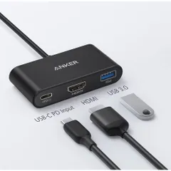Bộ Chuyển Đổi Đa Năng Anker A8339 Power Expand 3-in-1 USB-C Hub - Cổng HDMI và USB-A 3.0, Hỗ Trợ 4K, Sạc Laptop Tối Đa 90W