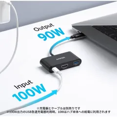 Bộ Chuyển Đổi Đa Năng Anker A8339 Power Expand 3-in-1 USB-C Hub - Cổng HDMI và USB-A 3.0, Hỗ Trợ 4K, Sạc Laptop Tối Đa 90W