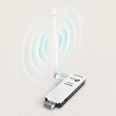 Bộ Chuyển Đổi USB Wifi TP-Link TL-WN722N - Kết Nối Internet Nhanh Tới 150Mbps, Tương Thích Tất Cả Hệ Điều Hành, Ăng Ten Tháo Rời