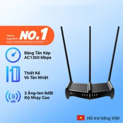 Bộ phát Wifi băng tần kép AC1350 TP-Link Archer C58HP - Kết nối nhanh, quản lý dễ dàng với ứng dụng TP-Link Tether, bảo mật tối ưu
