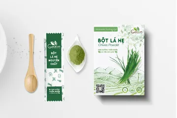 Bột lá hẹ Goce sấy khô 100% nguyên chất - Thực phẩm bổ sung giàu chất xơ, hỗ trợ tiêu hóa và giảm táo bón, tiện lợi 24 gói nhỏ.